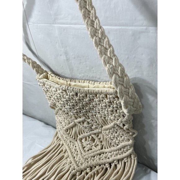 Ecote Boho Macrame Crossbody Bag - Picture 10 of 13